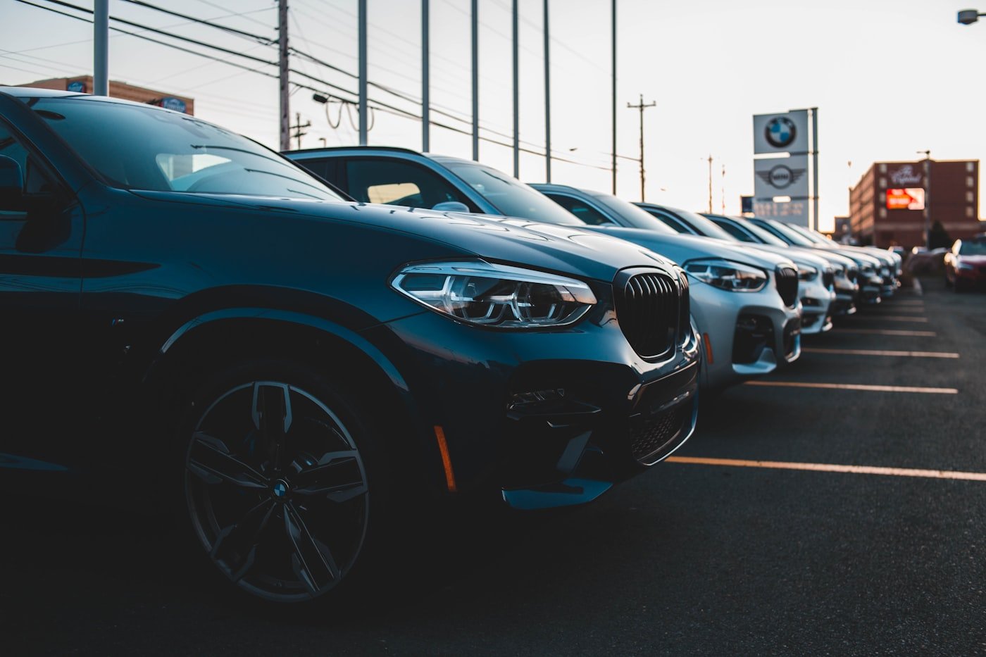 Quality used cars on the forecourt